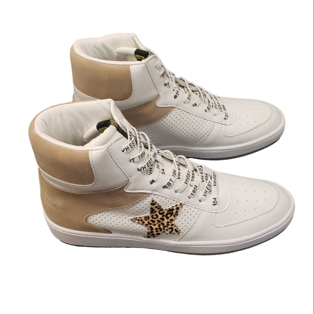 Vintage Havana Layup Hi Top Sneaker Tan Matt